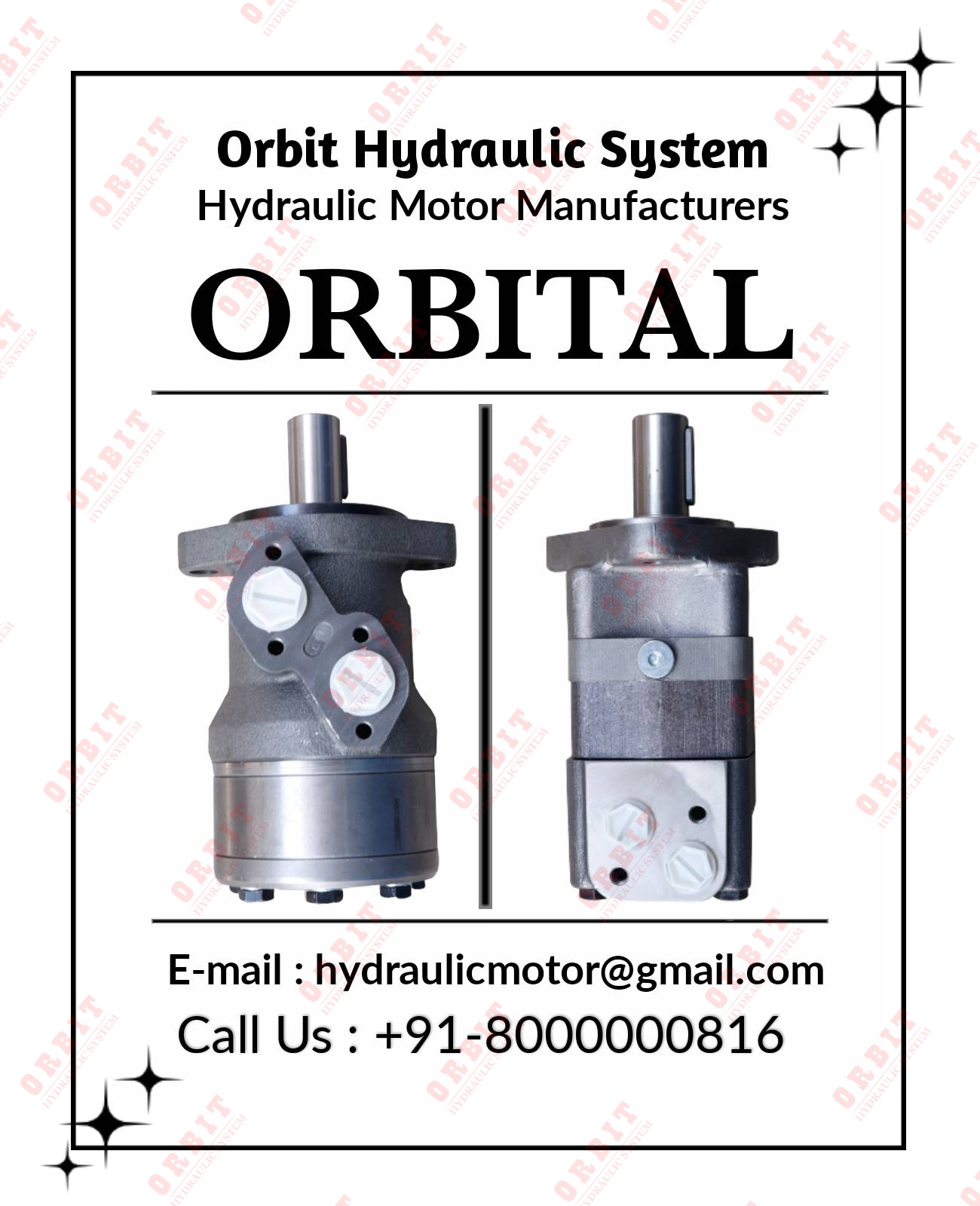 OMRX-375 11185599 White Hydraulic Motor